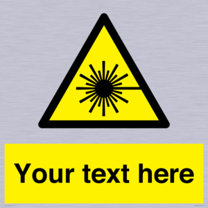 Custom Laser Hazard Sign